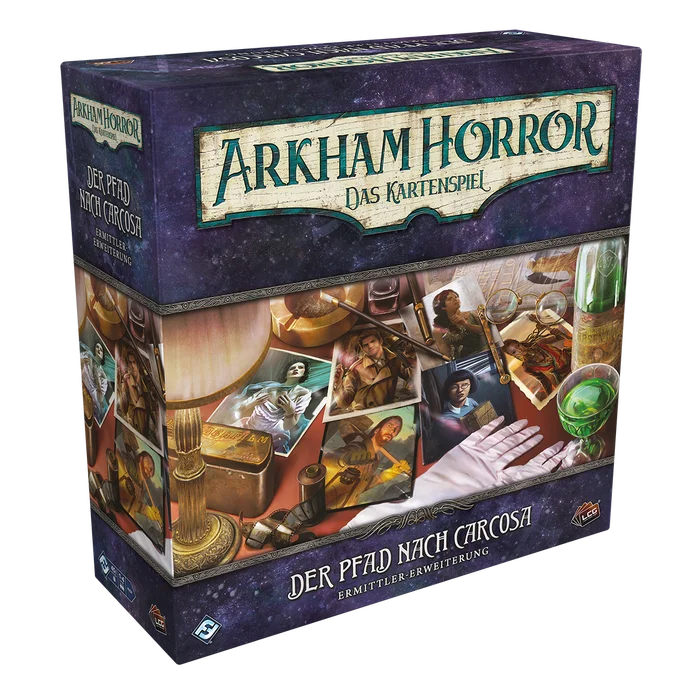 Arkham Horror Kartenspiel Pfad nach Carcosa Ermittler Erweiterung