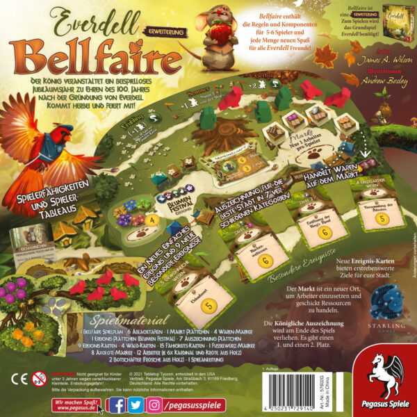 Everdell Erweiterung Bellfaire Rückseite