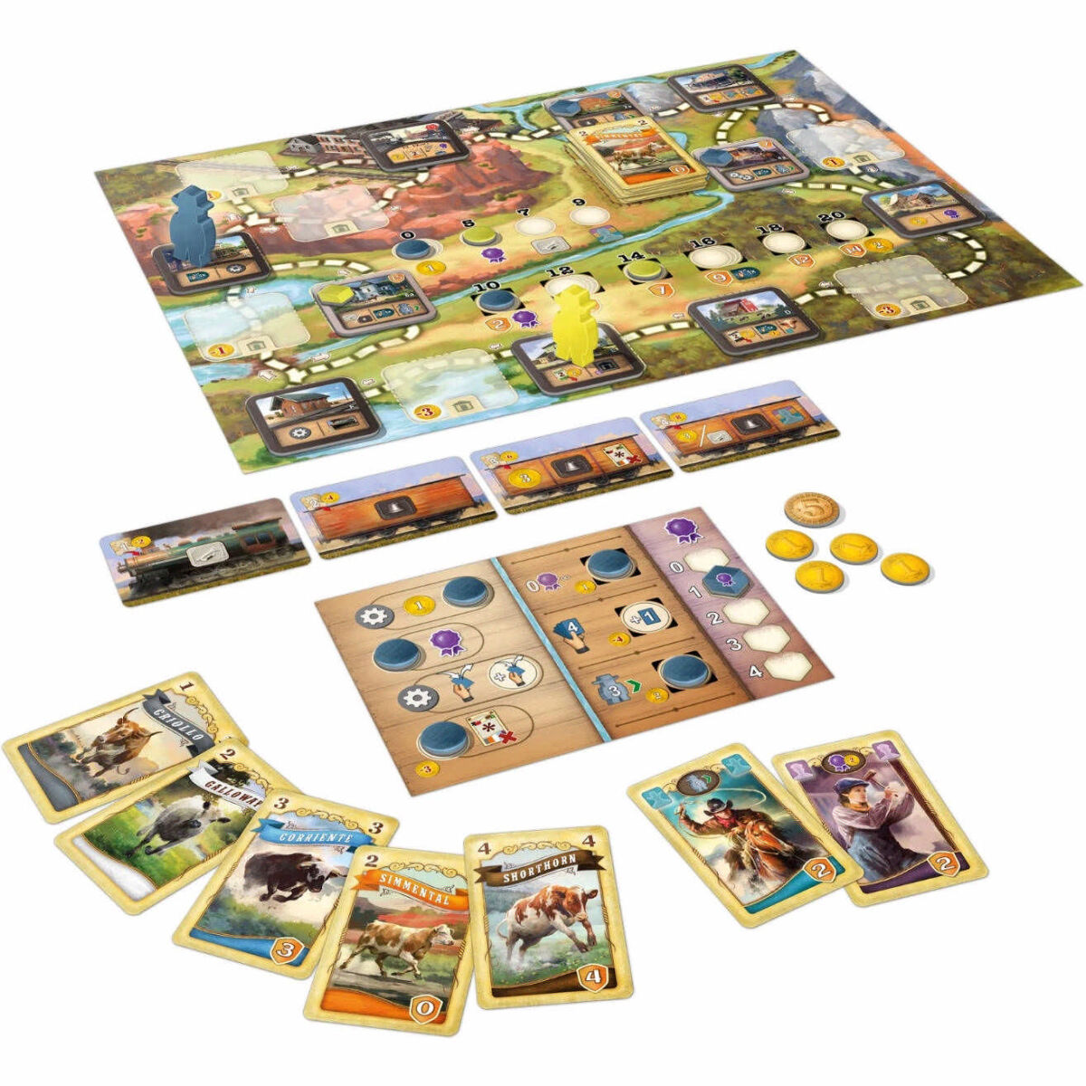 Great Western Trail El Paso Lookout Spiele Spielmaterial