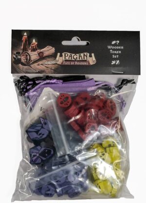 Pagan 125 Wood Tokens plus 3 Bags spielschachtel vorne