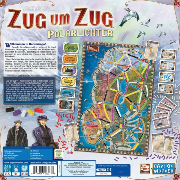 zug um zug polarlichter rückseite