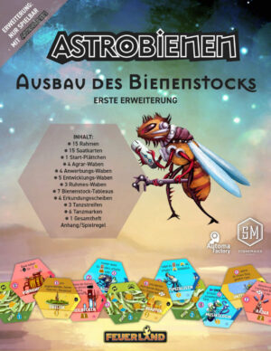 Astrobienen - Ausbau des Bienenstocks Cover vorne Feuerland Spiele