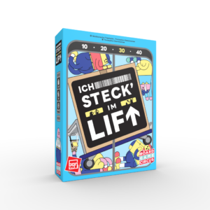 Ich steck im Lift Cover vorne Boardgame Circus