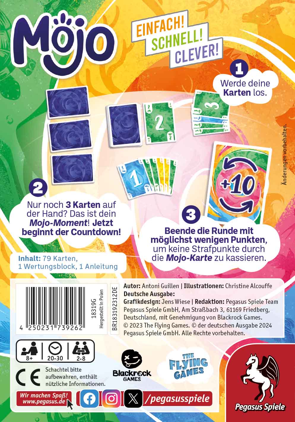 Mojo Pegasus Spiele Cover hinten