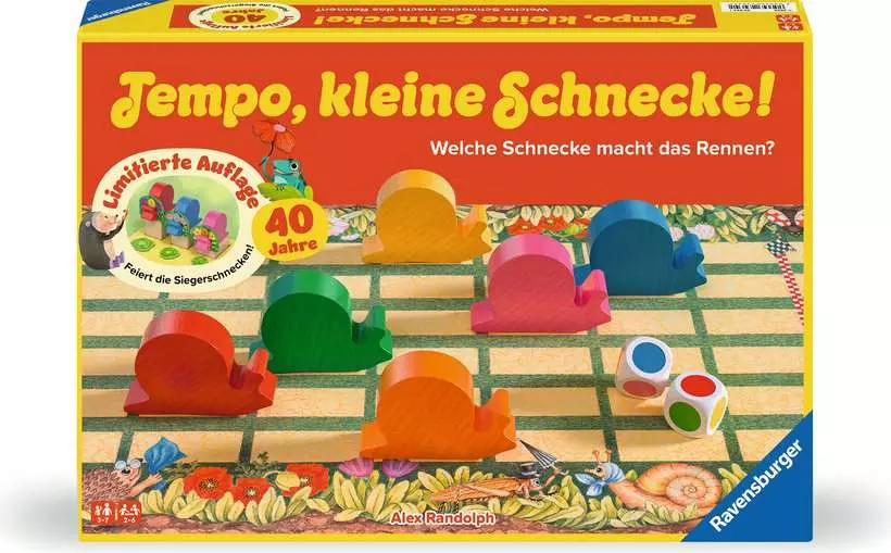 Tempo kleine Schnecke 40 Jahre Ravensburger Cover vorne