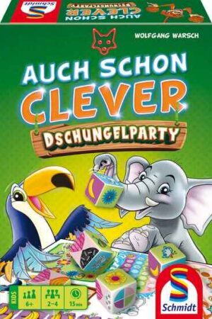 auch schon clever dschungelparty spielschachtel vorne