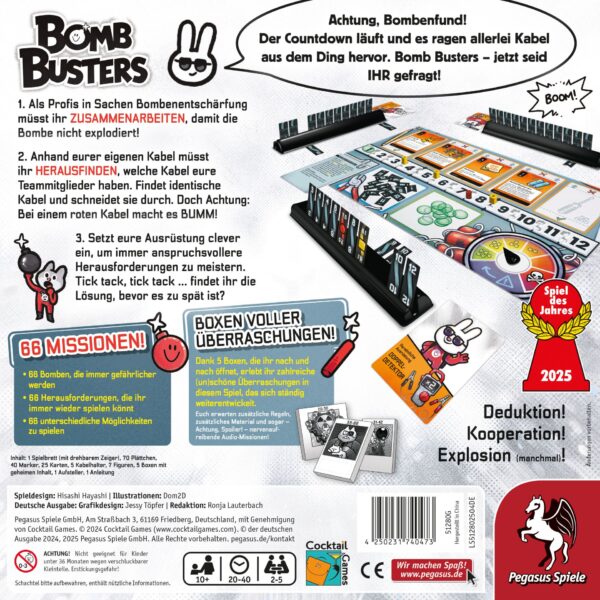 Bomb Busters Rückseite