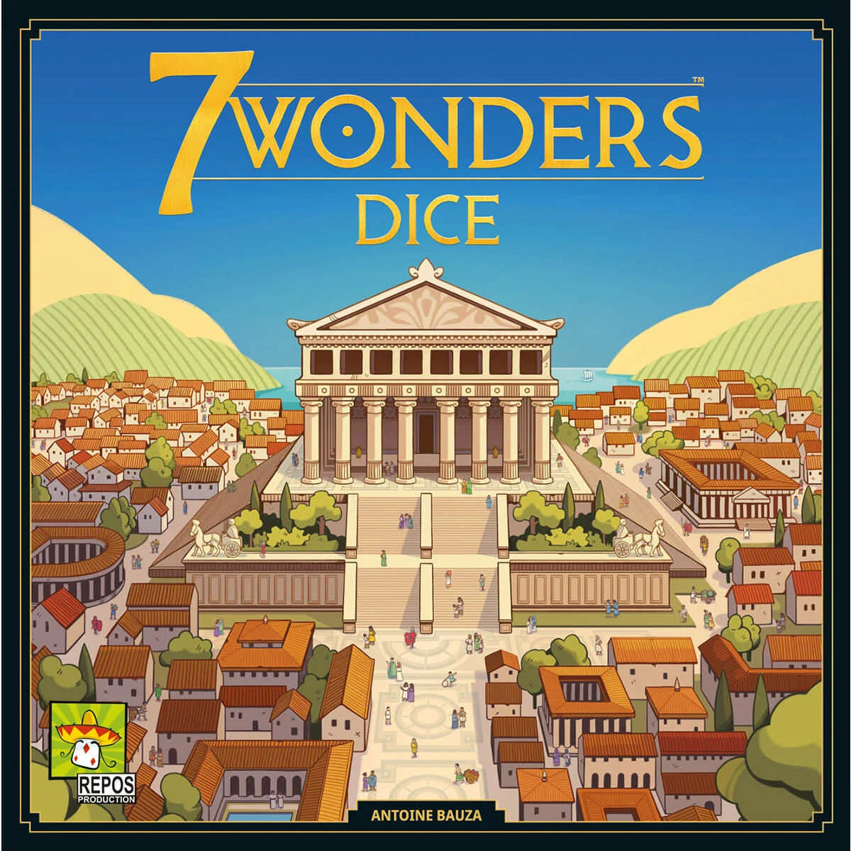 7 Wonders Dice Box Vorderansicht