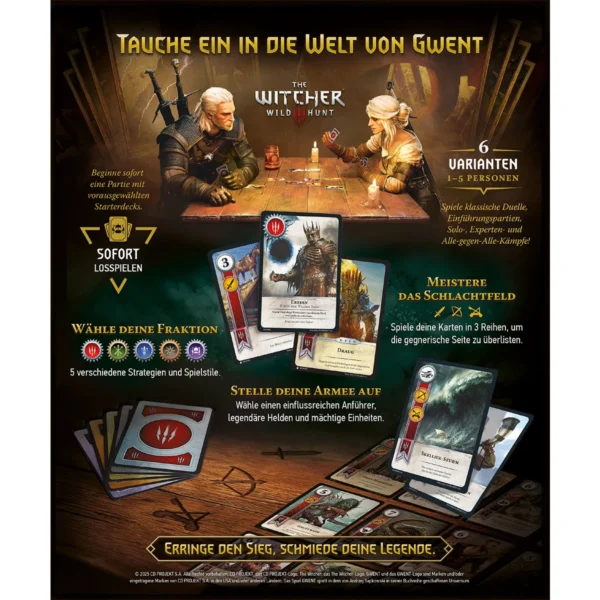 Gwent Spielschachtel hinten