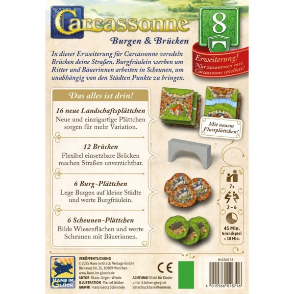 carcassonne burgen und brücken spielschachtel hinten