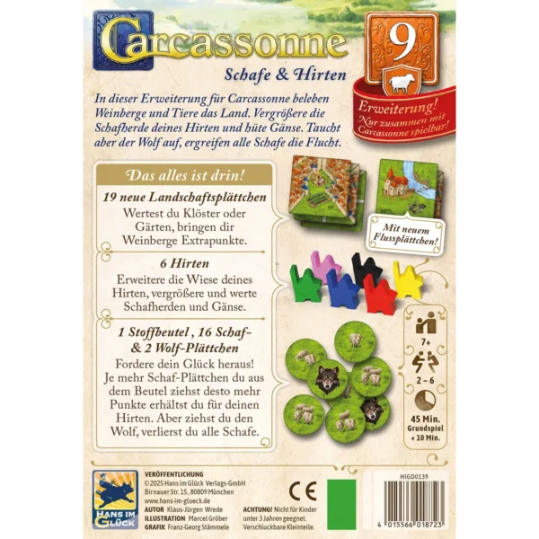 carcassonne schafe und hirten erweiterung spielschachtel hinten
