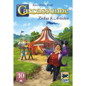 carcassonne zirkus und artisten erweiterung spielschachtel vorne