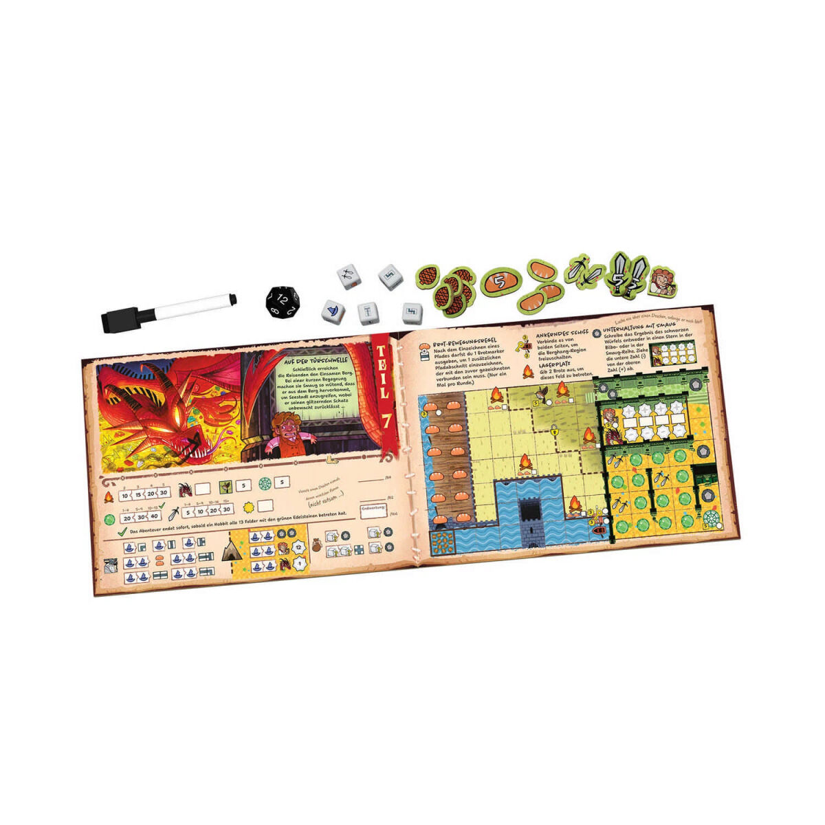 Der Hobbit HuZ Spielmaterial