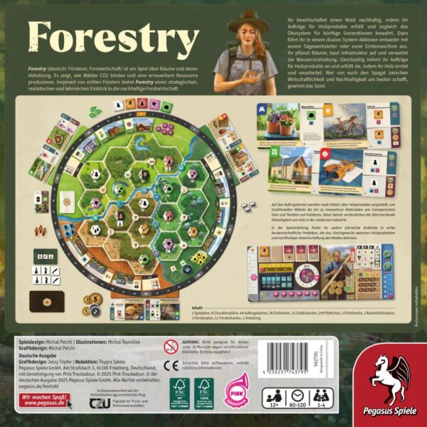 forestry Spielschachtel hinten
