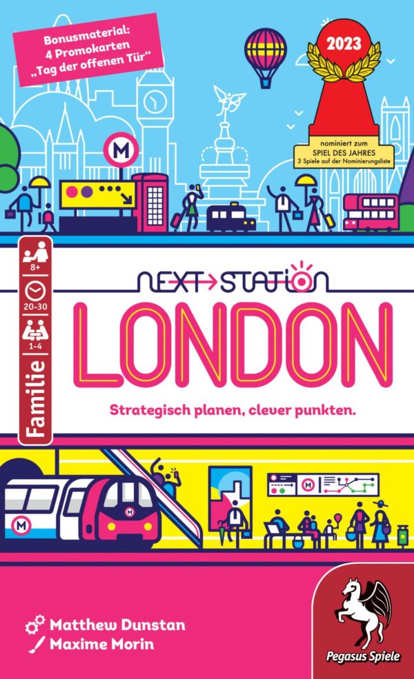 next station london spielschachtel vorne