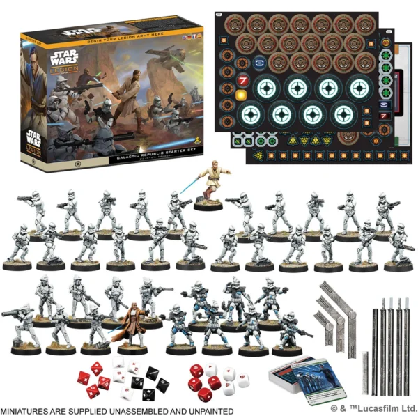 sw legion galaktische republik starterset Spielmaterial