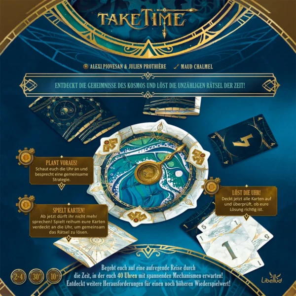 take time spielschachtel hinten