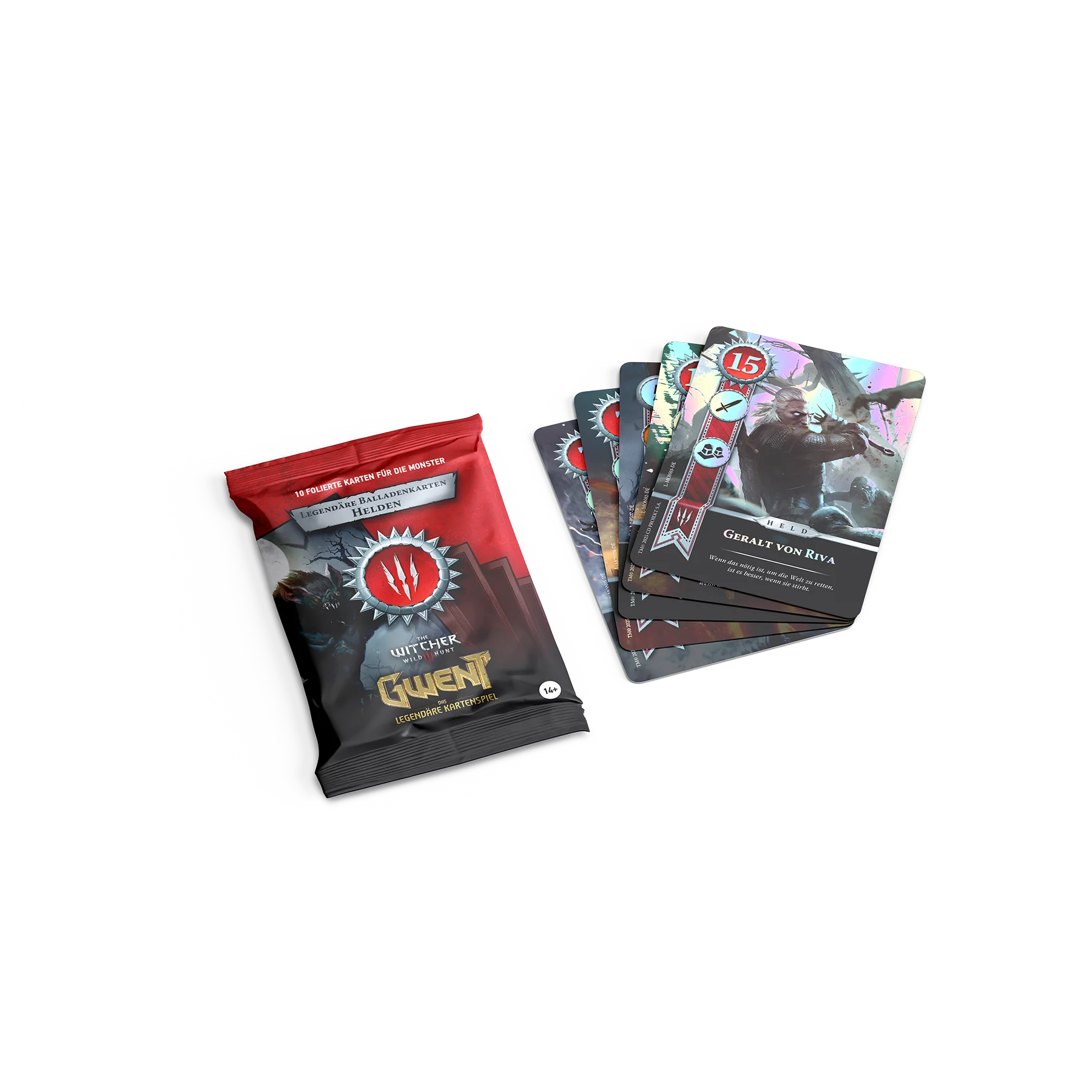 gwent monster spielschachtel und spielkarten