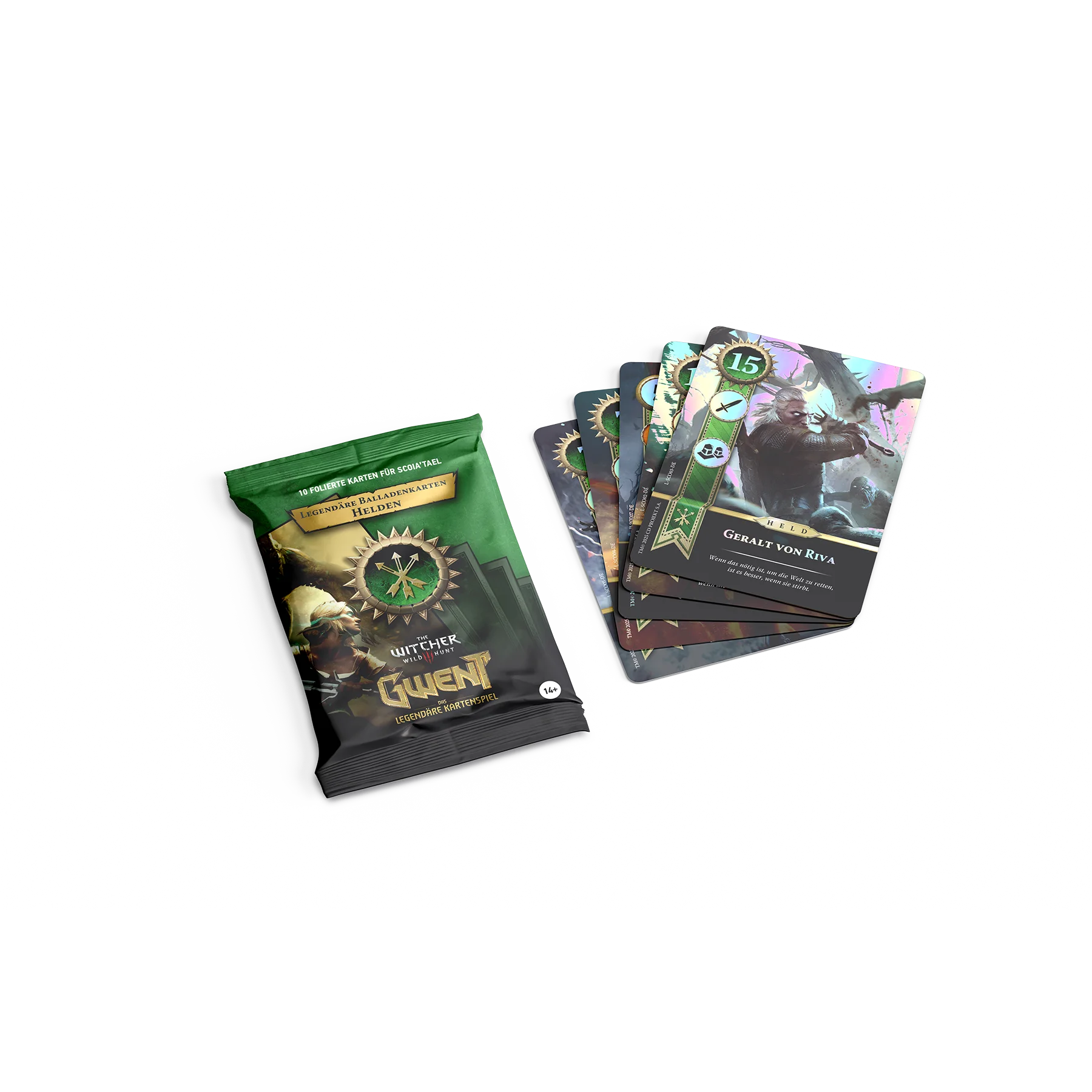 gwent scoia´tael spielschachtel und spielkarten