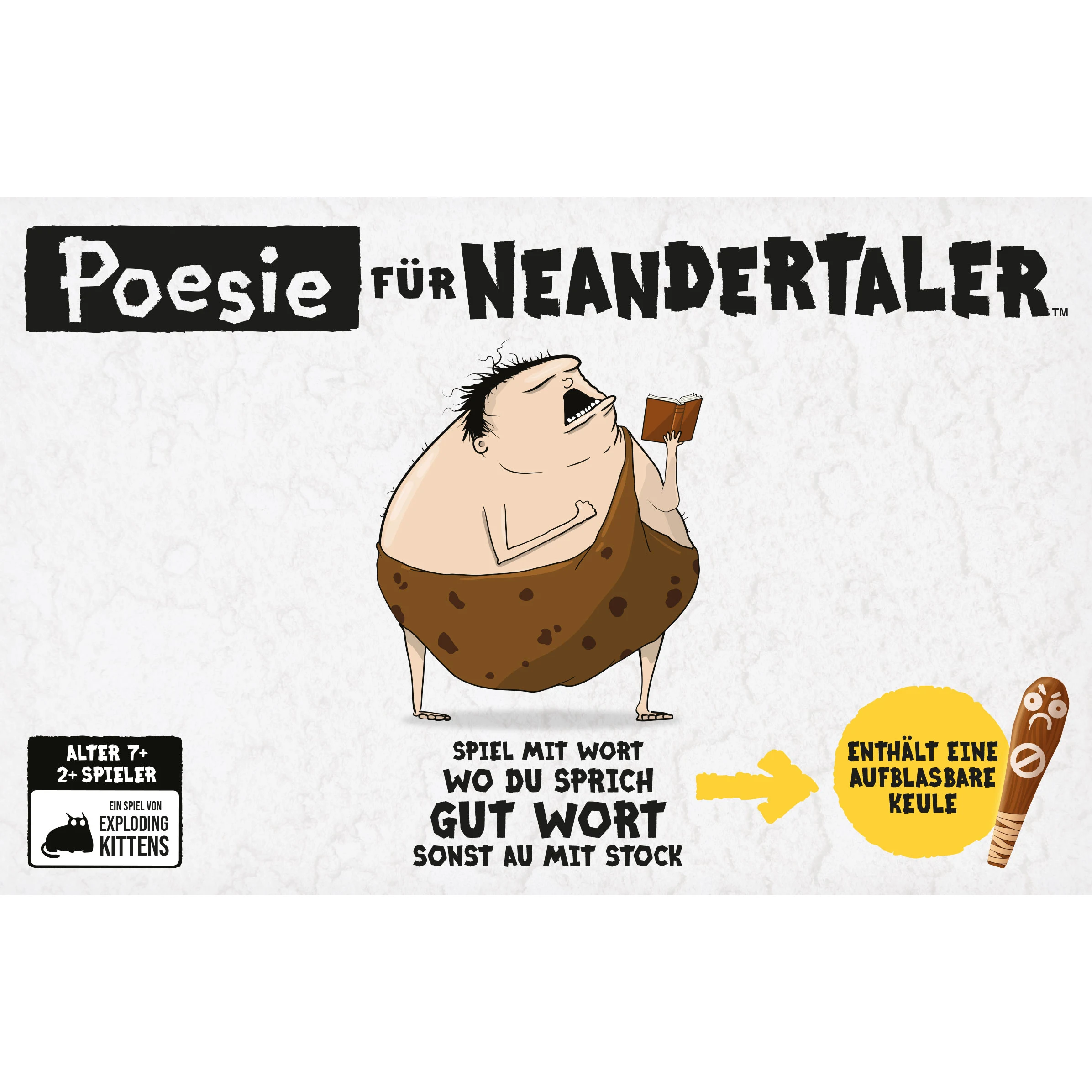 poesie für neandertaler spielschachtel vorne