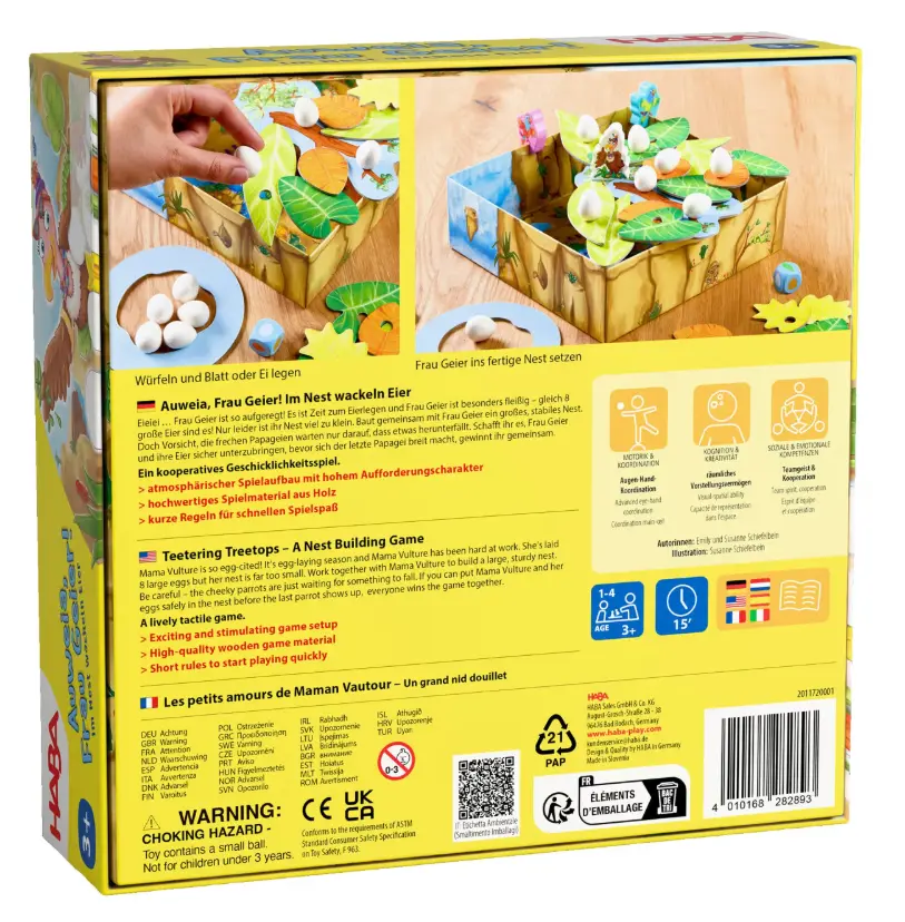 Auweia, Frau Geier Haba Cover hinten