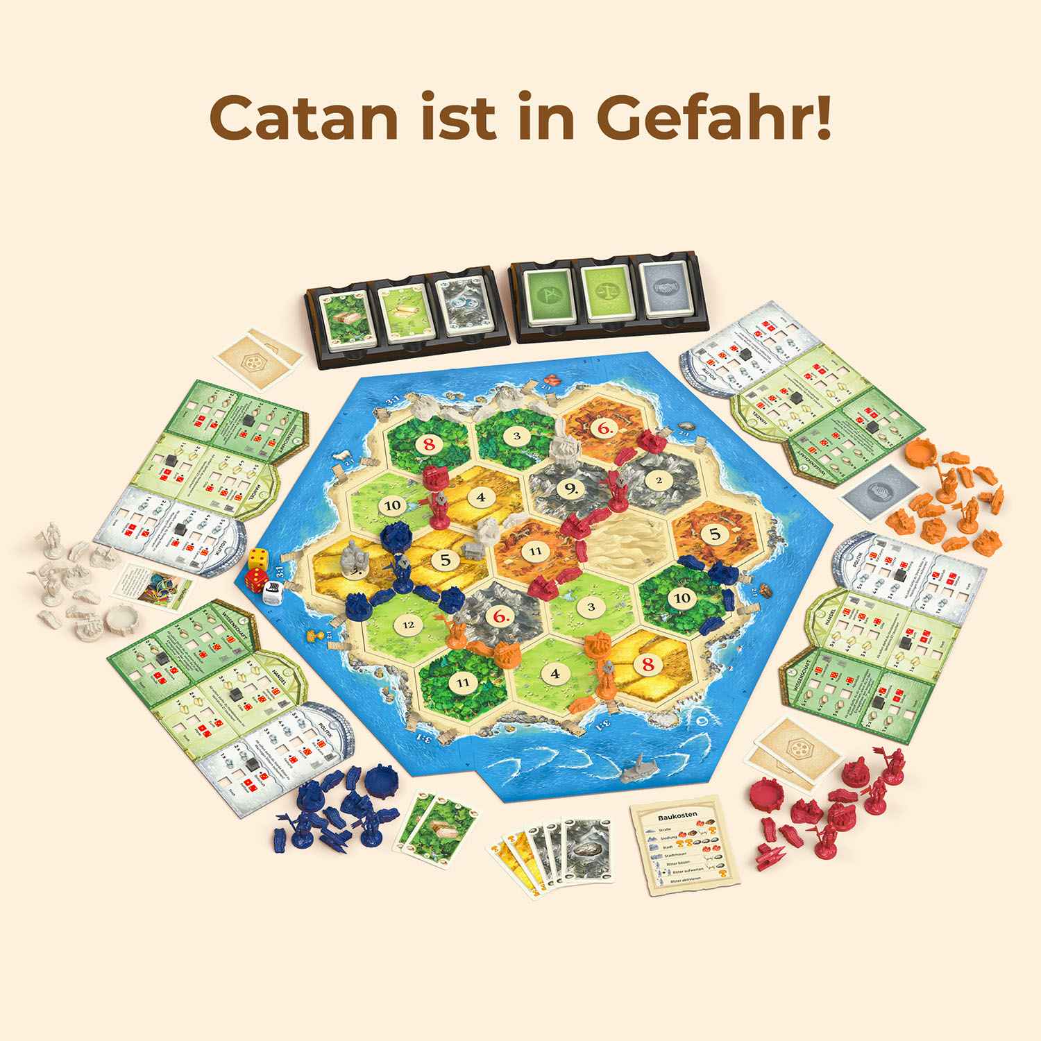 Catan Städte & Ritter Erweiterung Kosmos Verlag Spielmaterial