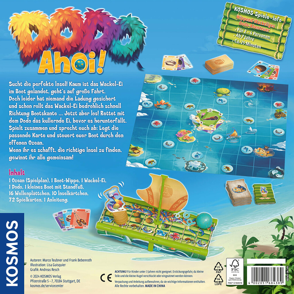 Dodo Ahoi Kosmos Verlag Cover hinten