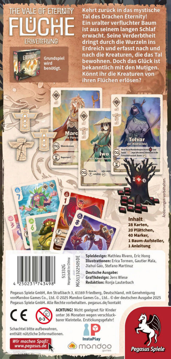 The Vale of Eternity Pegasus Spiele Cover hinten