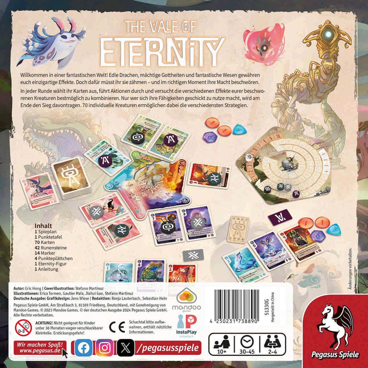The Vale of Eternity Pegasus Spiele Cover hinten