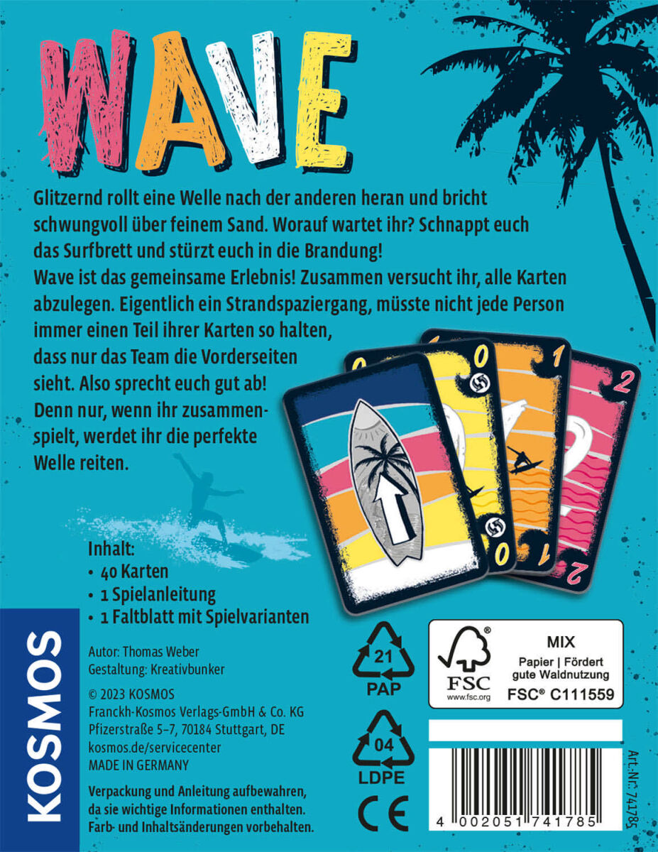 Wave Kosmos Verlag Cover hinten