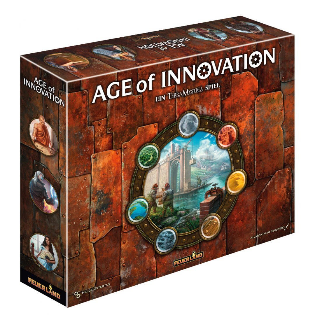 Age of Innovation Feuerland Spiele Cover vorne