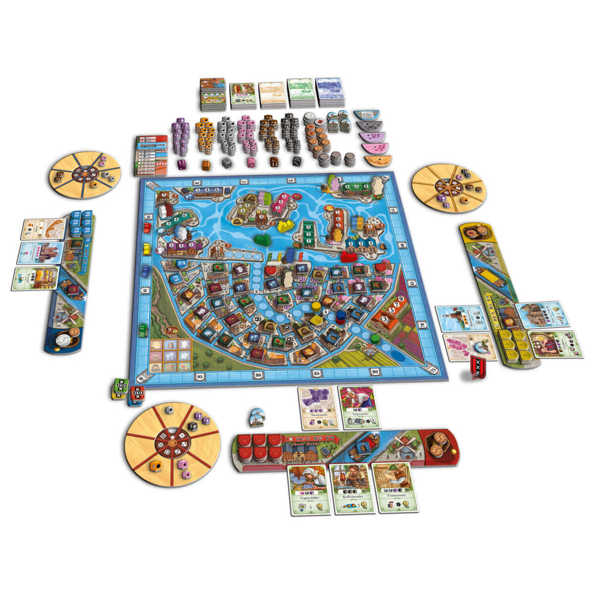 Amsterdam Essential Edition Queen Games Spielmaterial