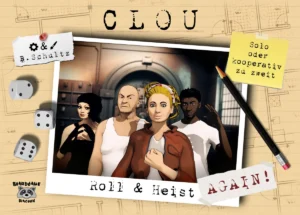 Clou Roll & Heist Boardgame Racoon Cover vorne