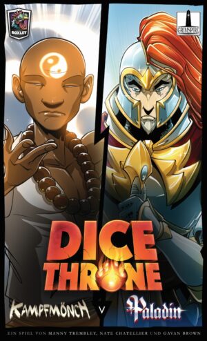 Dice Throne Kampfmönch vs. Paladin Grimspire Cover vorne