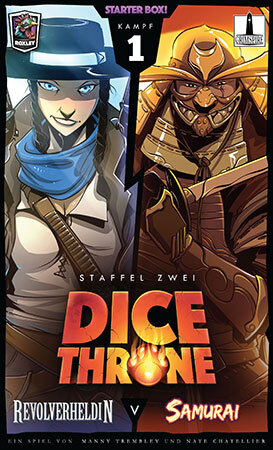 Dice Throne Revolverheldin vs. Samurai Grimspire Cover vorne