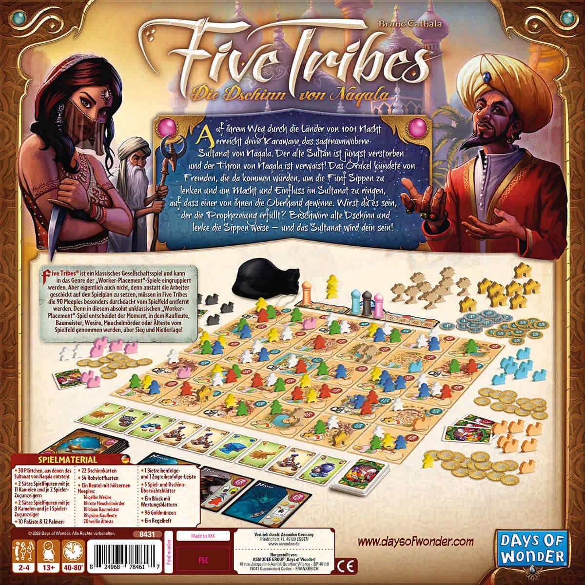 Five Tribes Days of Wonder Cover hinten