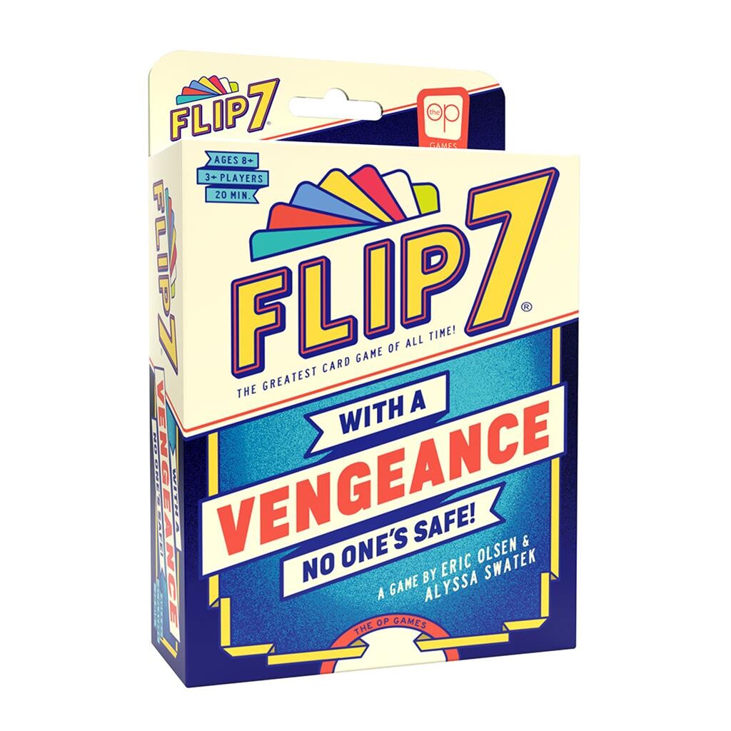 Flip 7 with a Vengeance USAopoly Cover vorne