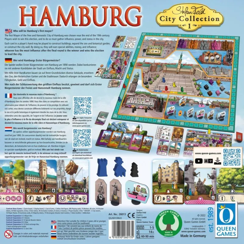 Hamburg Classic Edition Queen Games Cover hinten