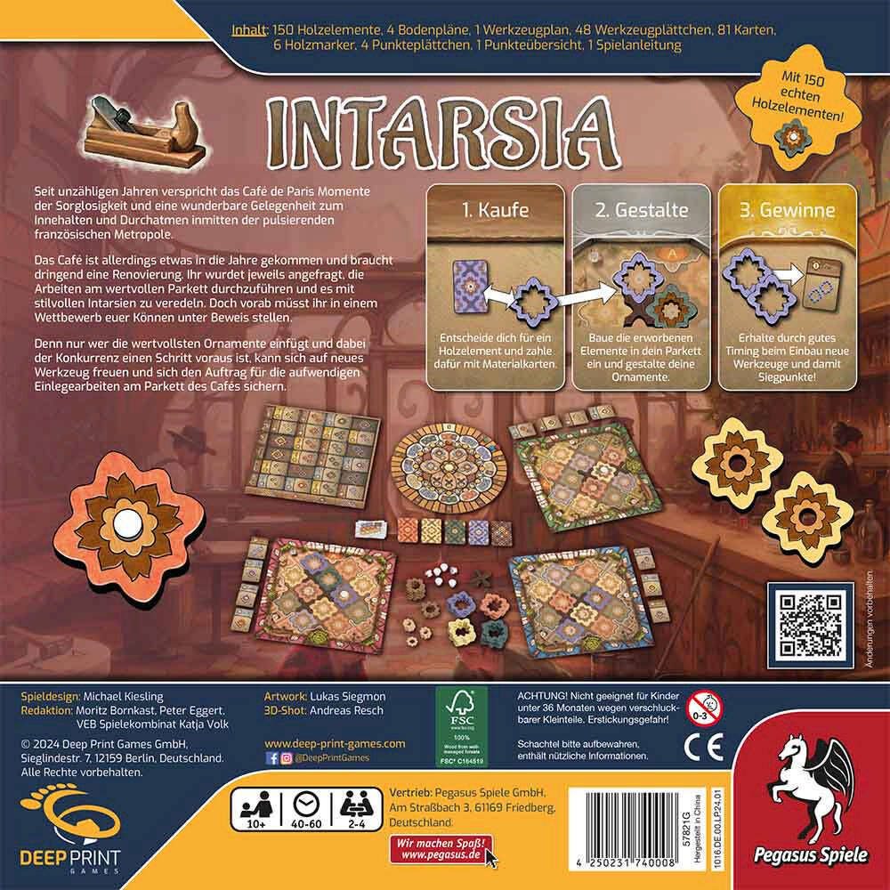 Intarsia Pegasus Spiele Cover hinten