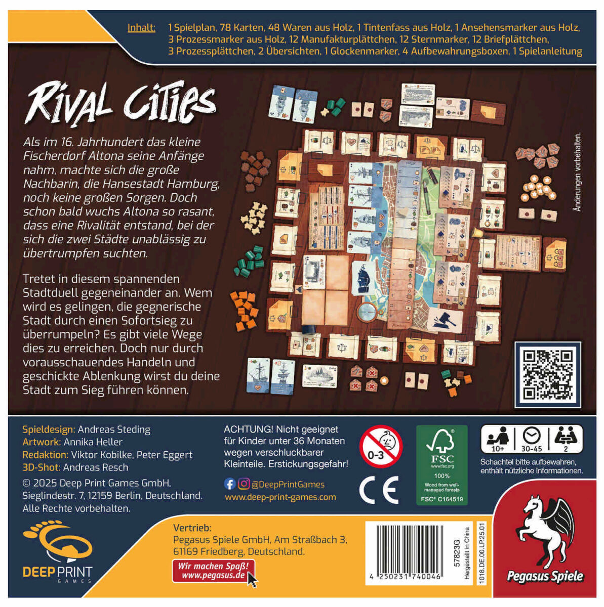 Rival Cities Pegasus Spiele Cover hinten