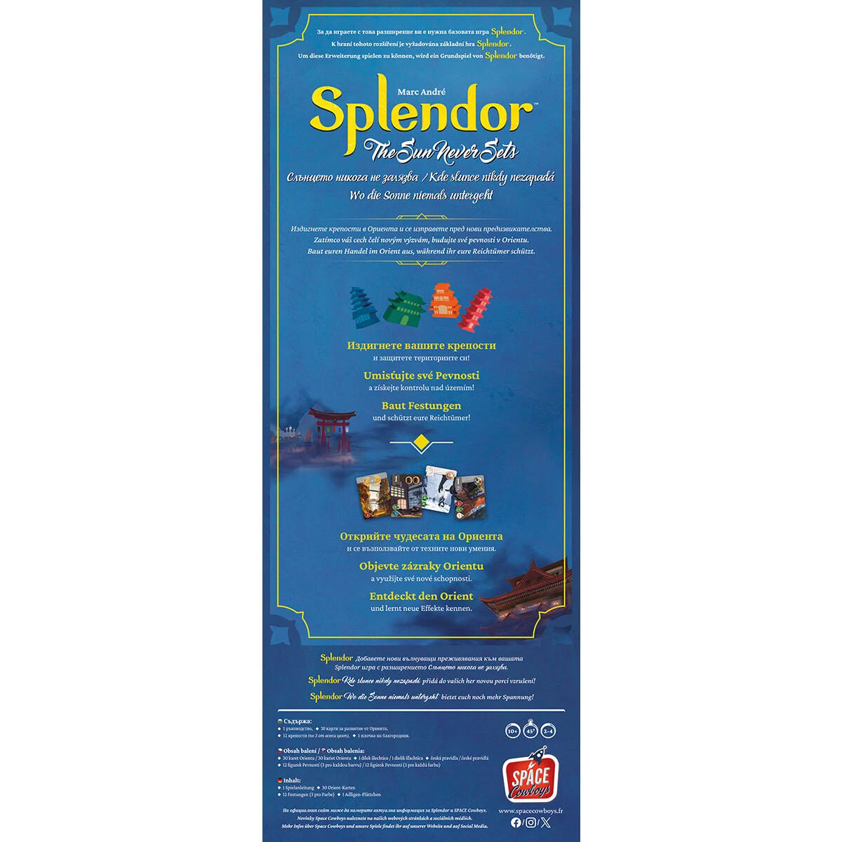 Splendor The Sun never Sets Asmodee GmbH Cover hinten