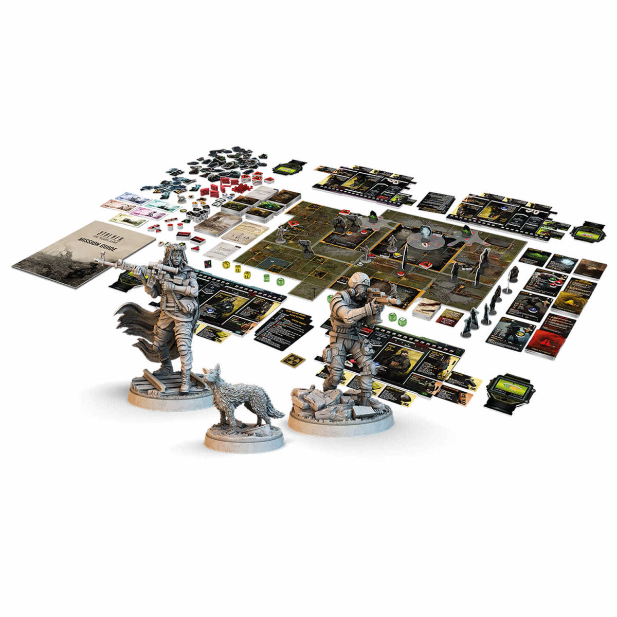 Stalker Das Brettspiel Awaken Realms Spielmaterial