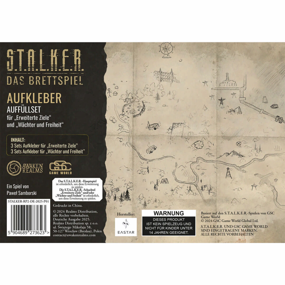 Stalker Karten und Aufkleber Awaken Realms Cover vorne