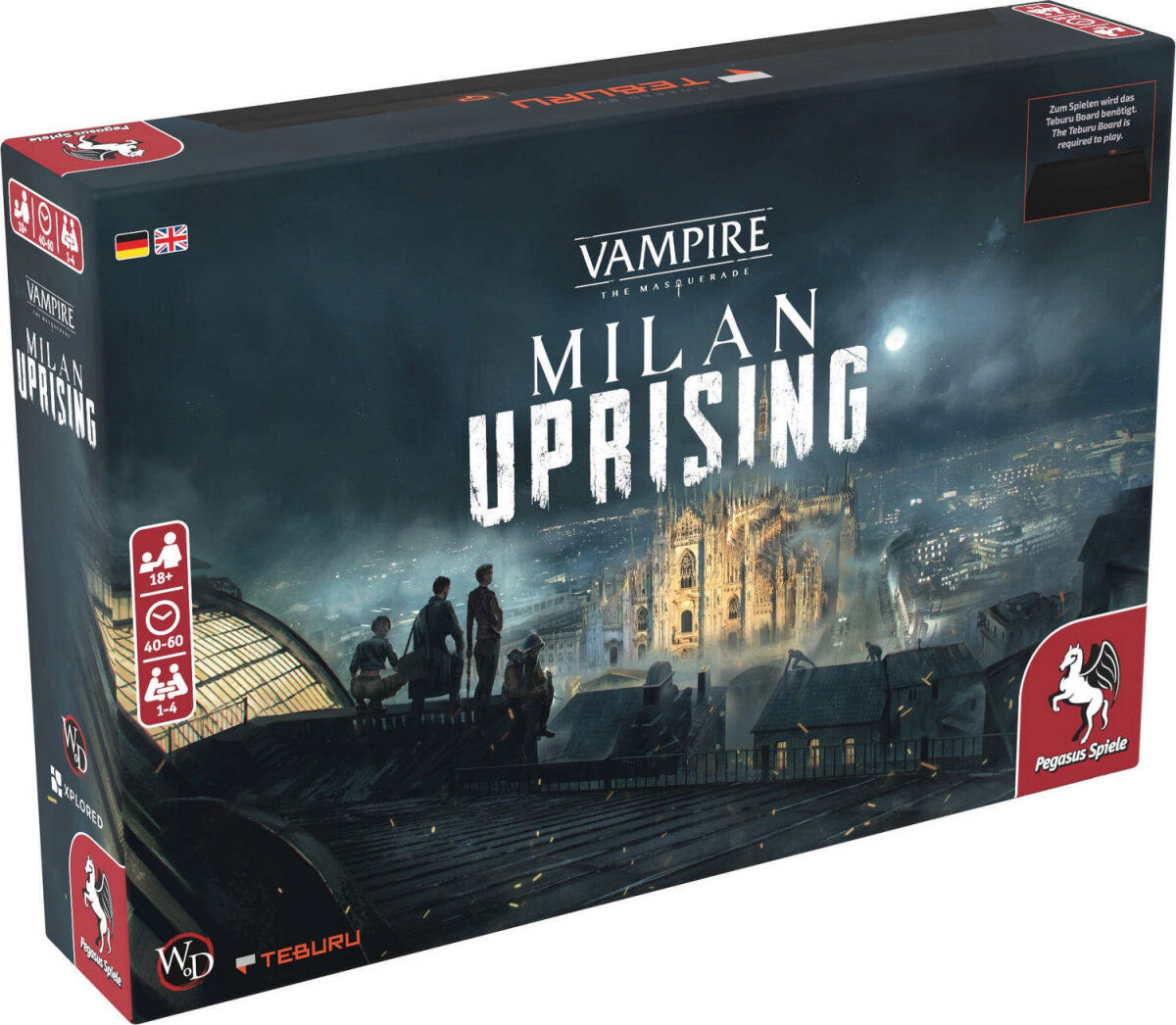 Teburu Vampire Mascerade Milan Uprising Pegasus Spiele Cover vorne