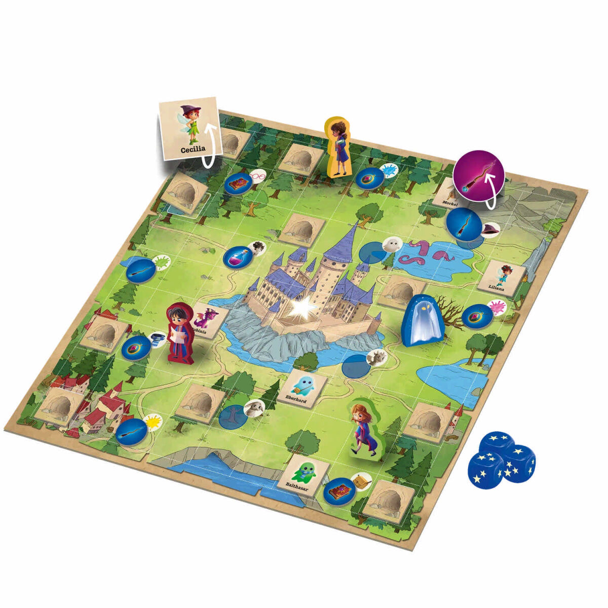 Verflixt verzaubert Game Factory Spielmaterial