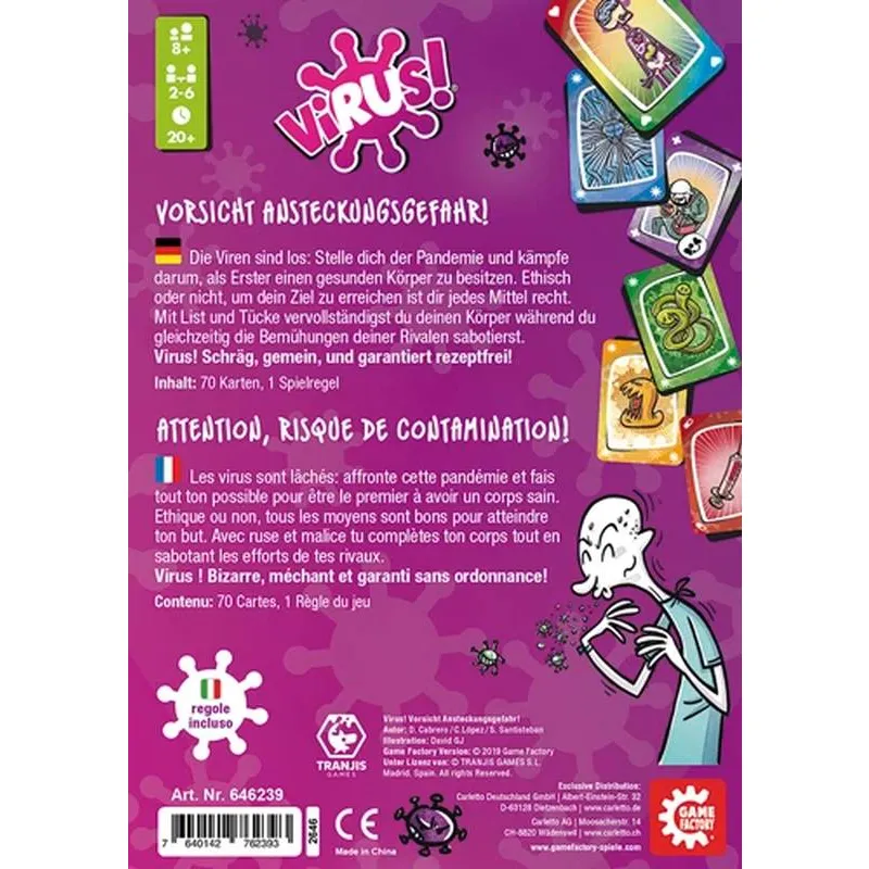Virus Game Factory Cover hinten
