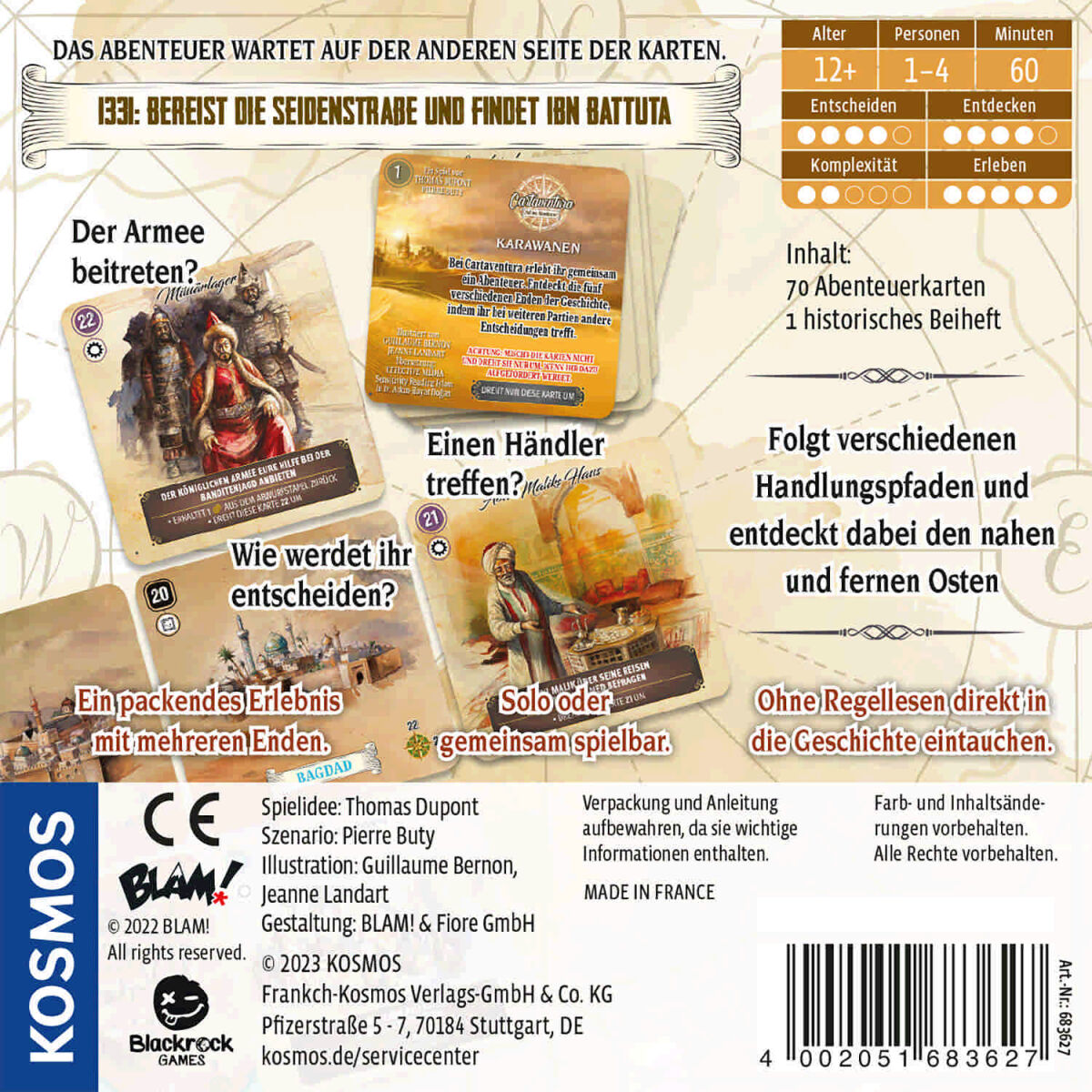 Cartaventura - Karawanen Kosmos Verlag Cover hinten