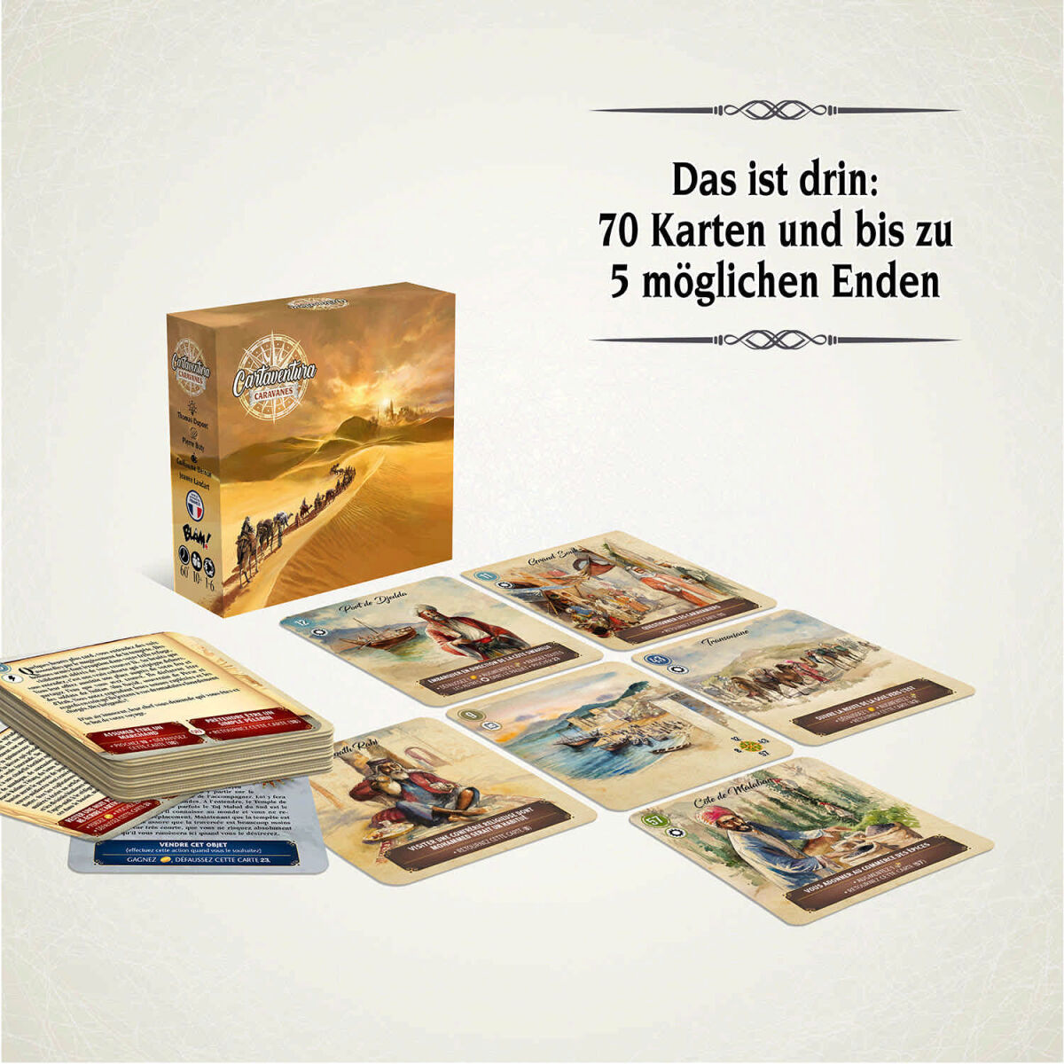 Cartaventura - Karawanen Kosmos Verlag Spielmaterial
