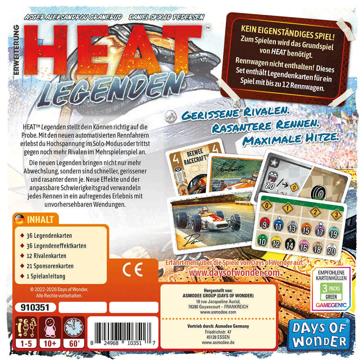 Heat - Legenden Day of Wonder Cover hinten