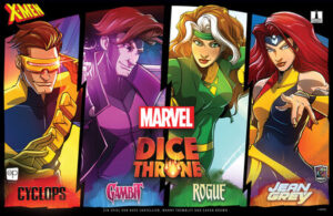 Marvel Dice Throne X-Men: Cyclops, Gambit, Rogue, Jean Grey Grimspire Cover vorne